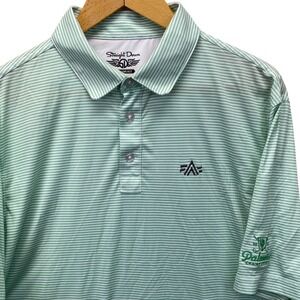 Straight Down Golf Polo Mens XL Striped 2021 Palmetto Championship Performance